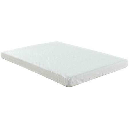 MODWAY FURNITURE 6 in. Aveline King Mattress, White MOD-5491-WHI